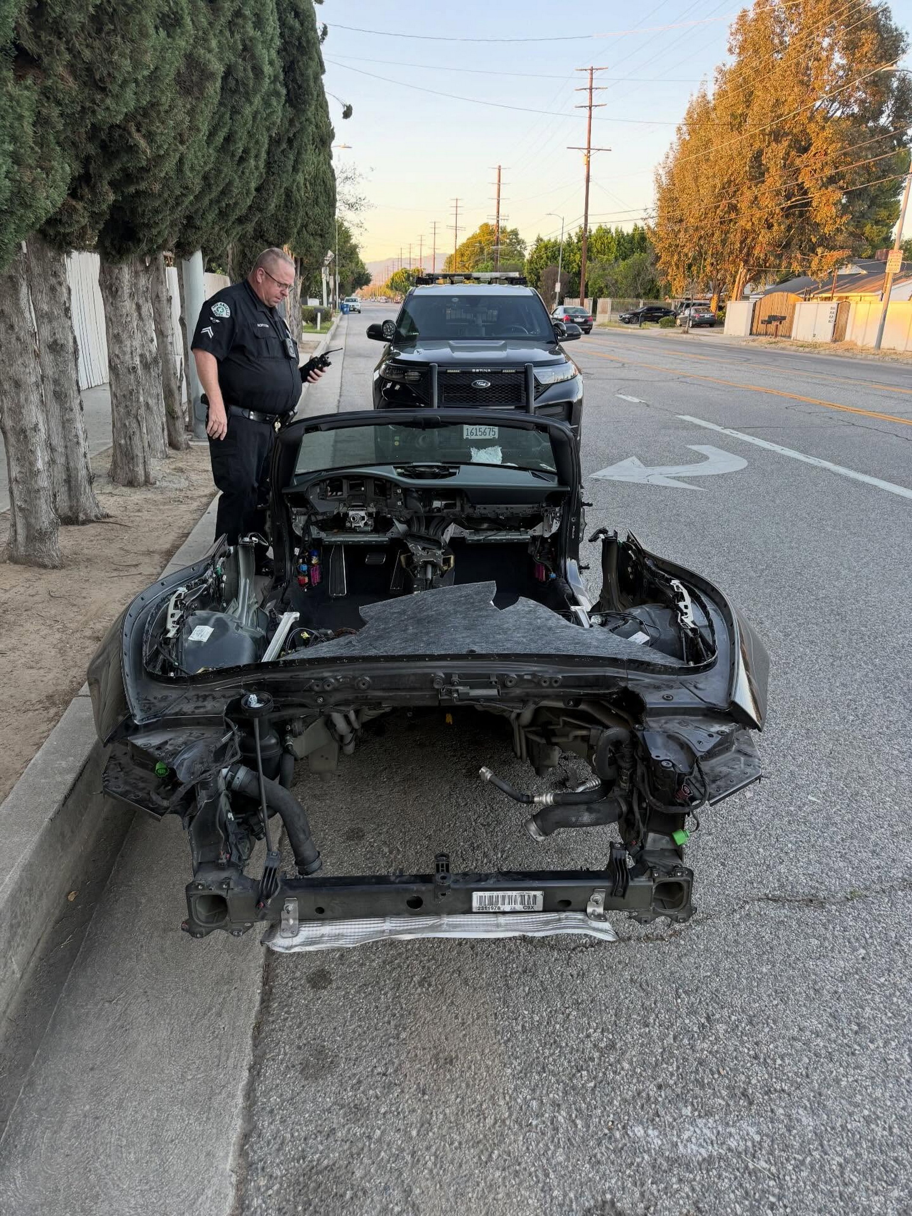 LA Thieves Stripped A Porsche So Bare That Bystanders Thought It Was A Mazda
