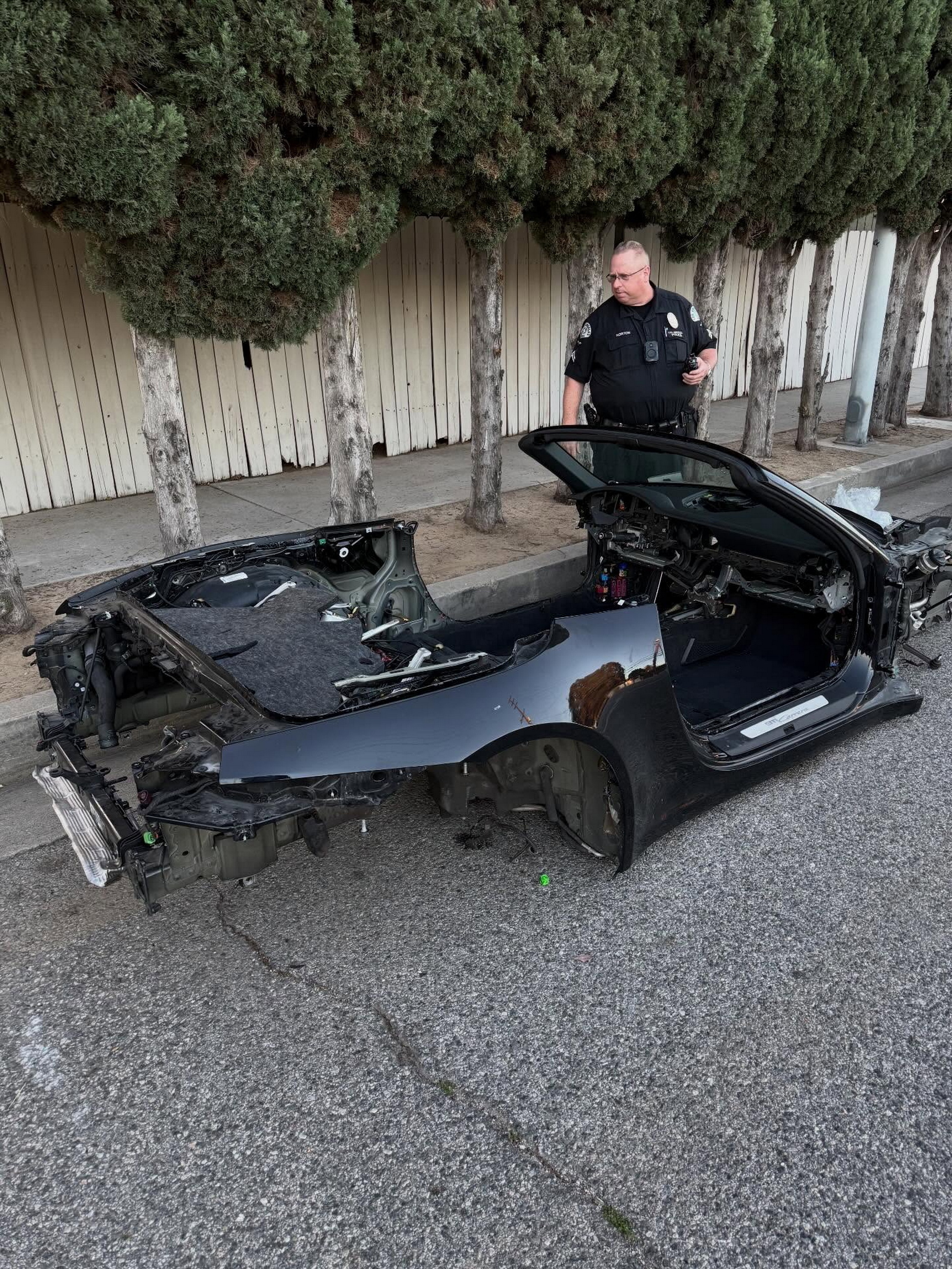 LA Thieves Stripped A Porsche So Bare That Bystanders Thought It Was A Mazda
