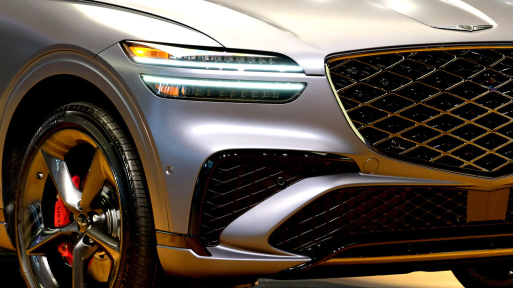  The Genesis GV70 Gets A Dark Makeover With A Punchy Interior Surprise