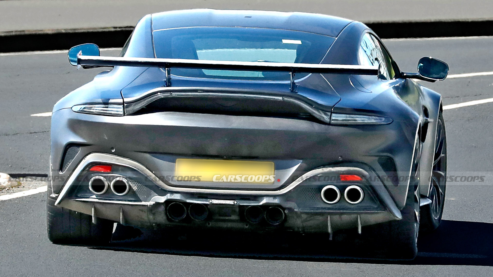 The Regular Vantage Has Four Exhaust Pipes, This Prototype Has Eight