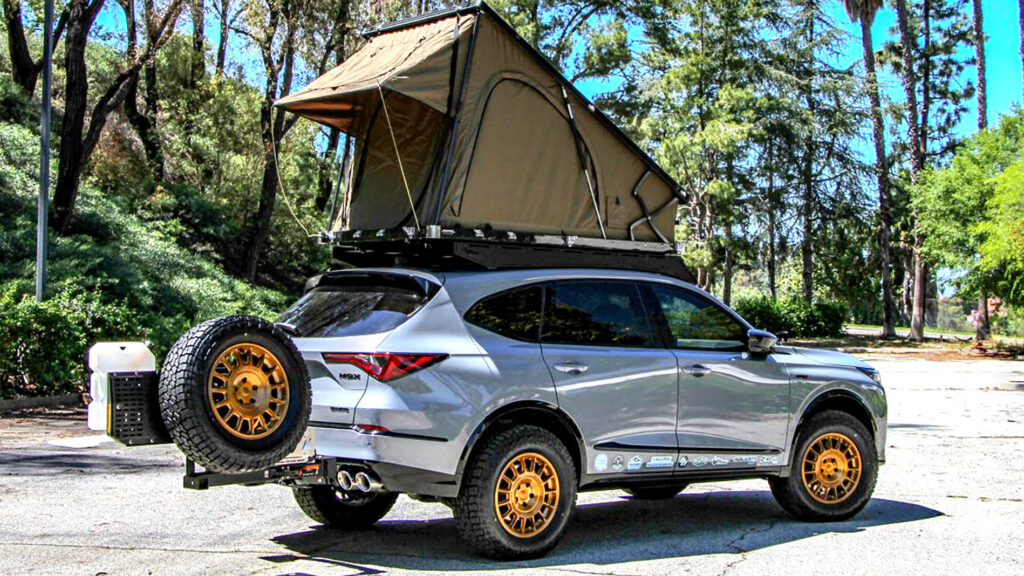  A 355 HP Acura MDX Type S With A Rooftop Tent Is Either Brilliant Or A Complete Contradiction