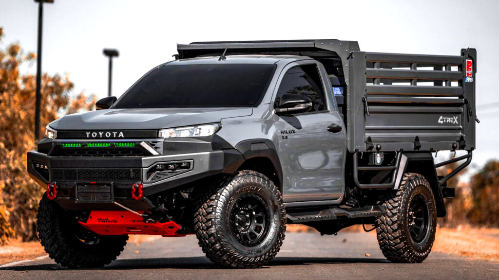  Toyota’s Hilux Just Became A Self-Loading Dump Truck That Carries 11,000 Lbs
