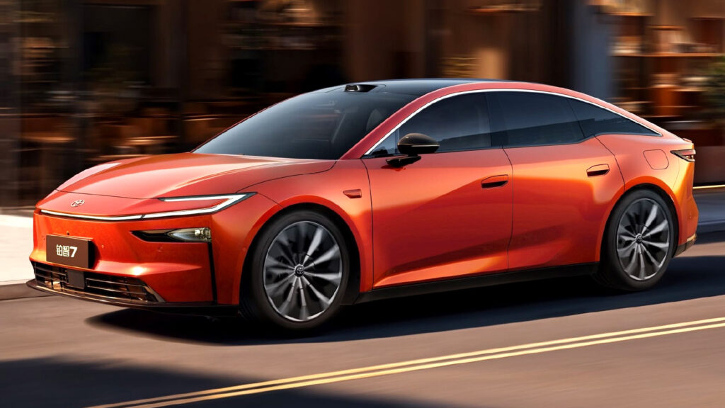  Toyota’s bZ7 Is Bigger Than A Model S And Cheaper Than A Model 3. China Ordered 3,100 In An Hour
