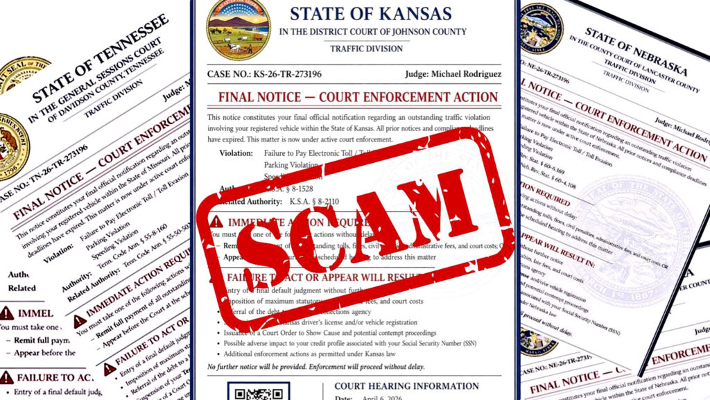  The Fake Traffic Ticket Scam Is Back, But It’s Wearing A Judge’s Name And A Case Number Now