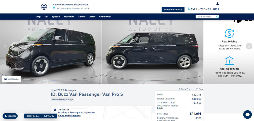 Знижки на VW ID. Buzz