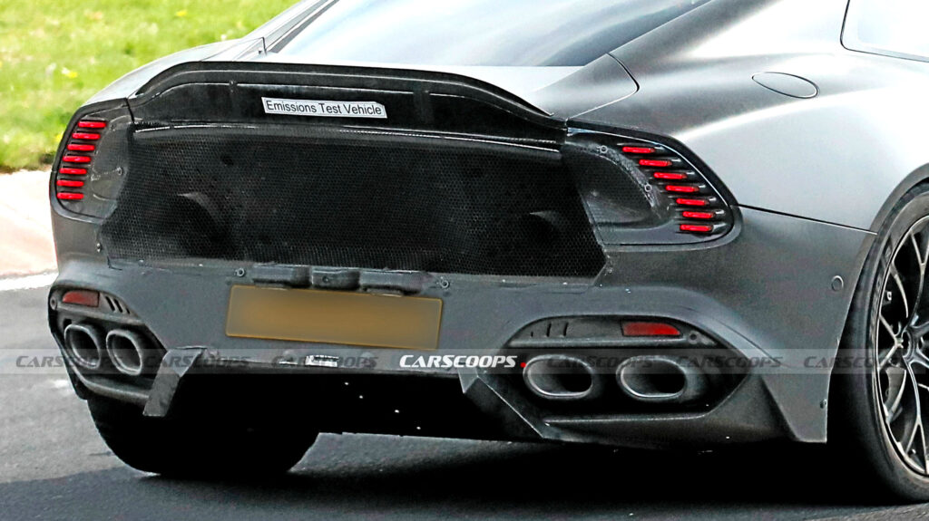 The Standard Vanquish Has 824 HP And Four Exhausts. Aston Apparently Wants More Of Both