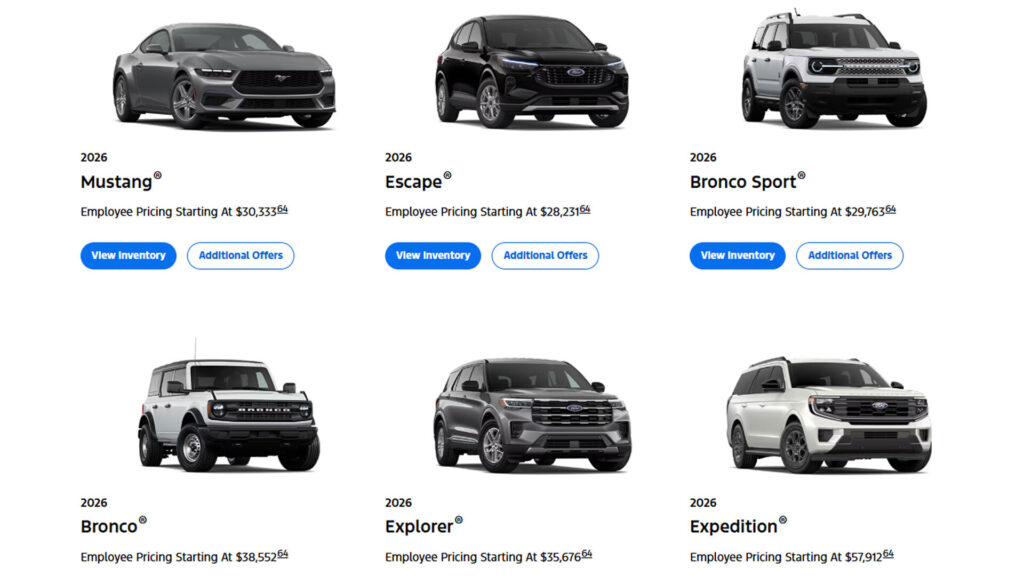  Ford Sales Fell 9%, So Now Everyone Gets The Employee Discount