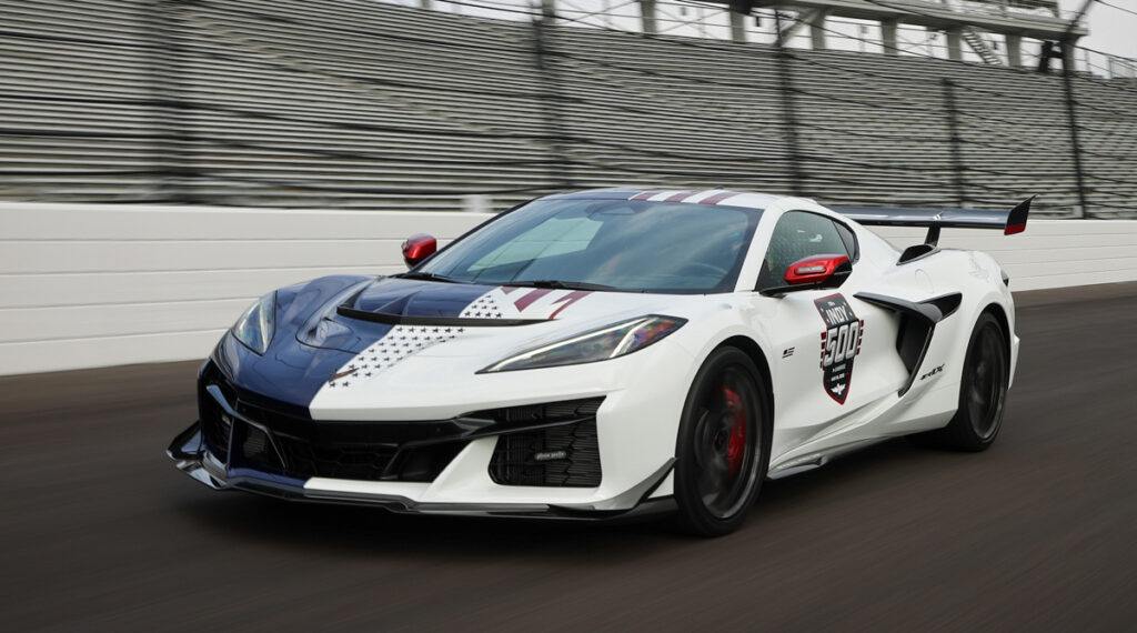  Pace Cars Used To Embarrass Themselves On The Oval. Chevy Just Sent A Hypercar