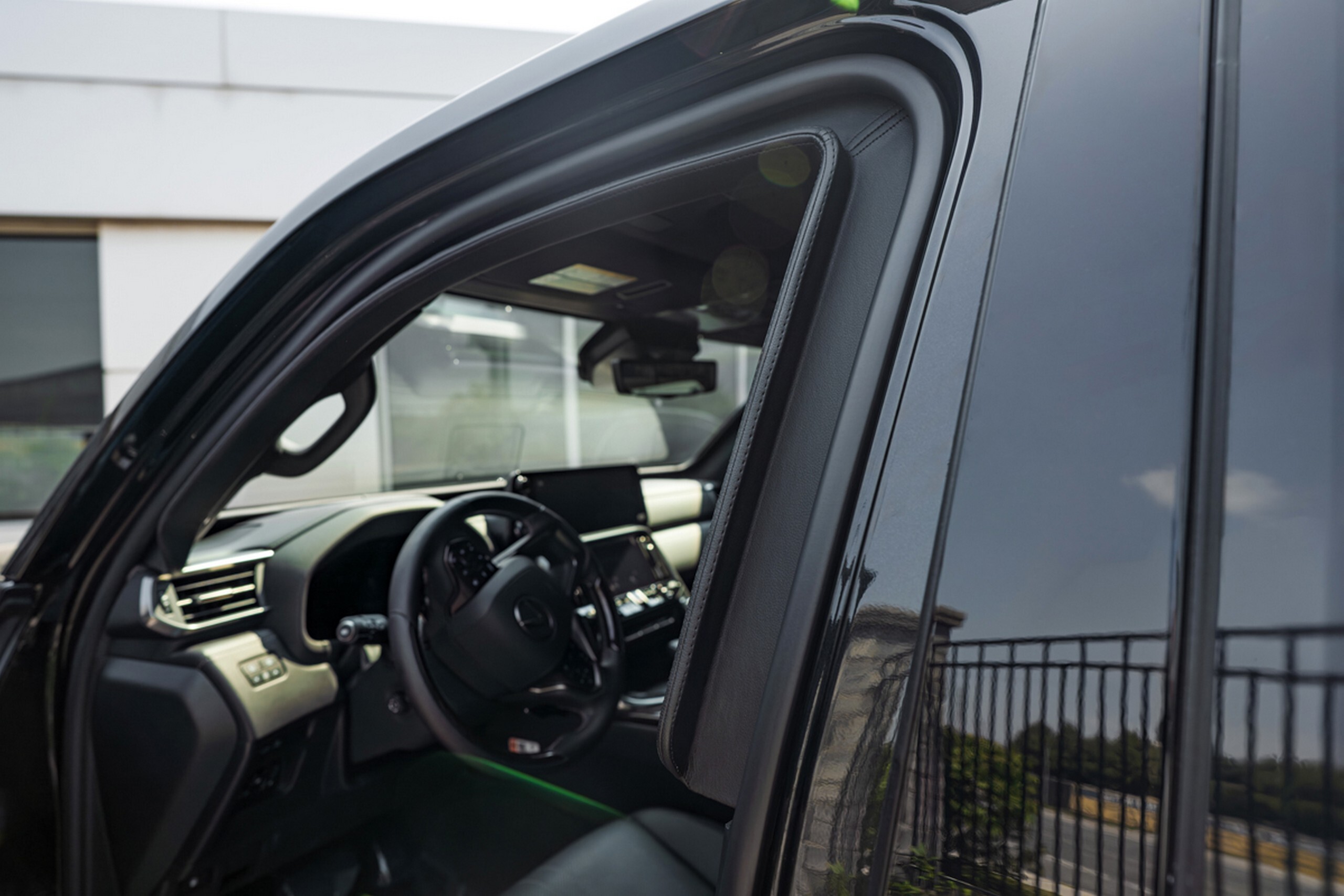 This Lexus LX 700 Looks Like Any Other Black SUV, Until Someone Throws A Grenade At It