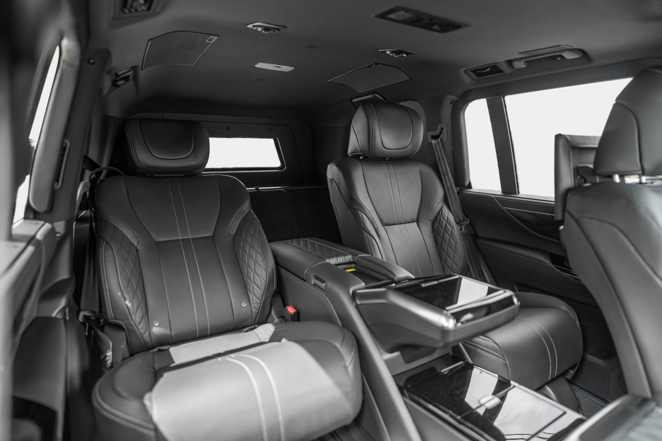 This Lexus LX 700 Looks Like Any Other Black SUV, Until Someone Throws A Grenade At It