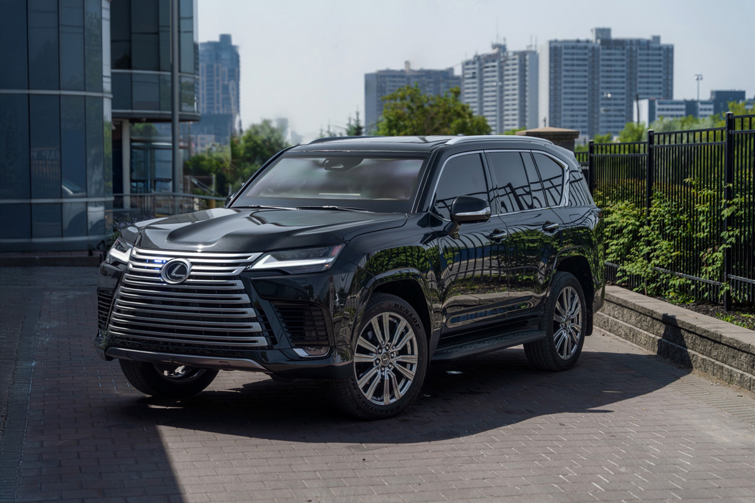This Lexus LX 700 Looks Like Any Other Black SUV, Until Someone Throws A Grenade At It
