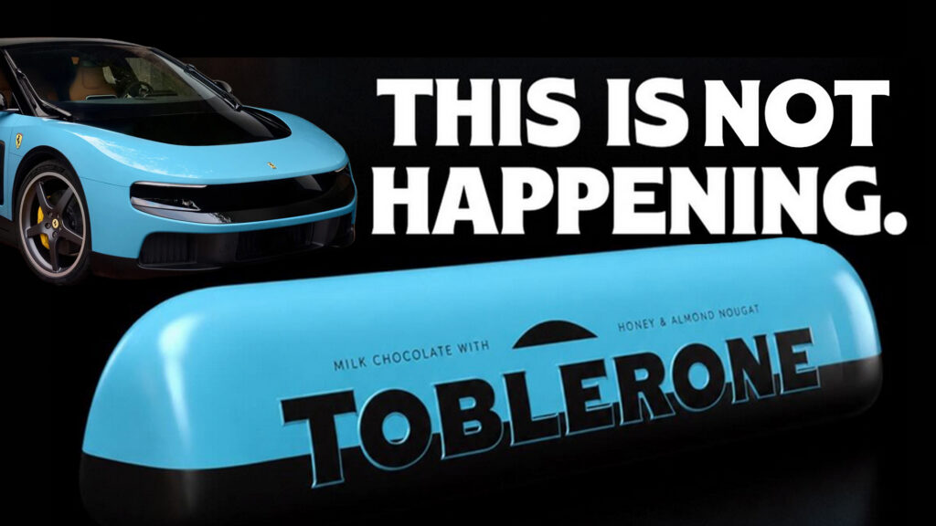  The Swiss Are Supposed To Be Neutral, But Even Toblerone’s Trolling Ferrari