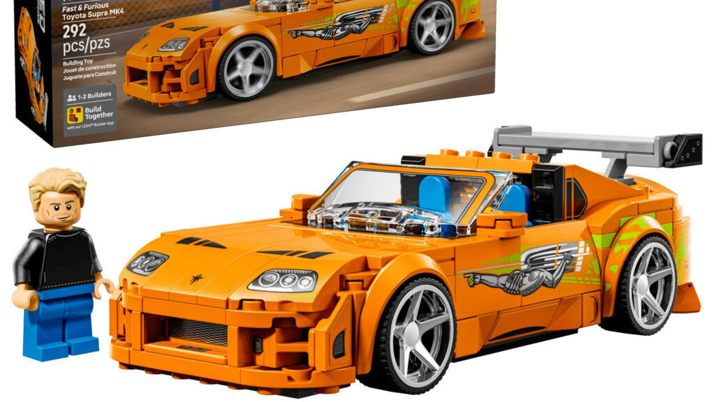 The Orange Supra On Every 2001 Bedroom Wall Just Became A $29.99 Lego Set