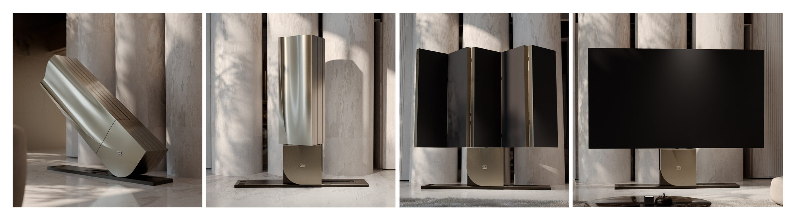 Bugatti’s 137-Inch TV Disappears Into A Sideboard In 45 Seconds