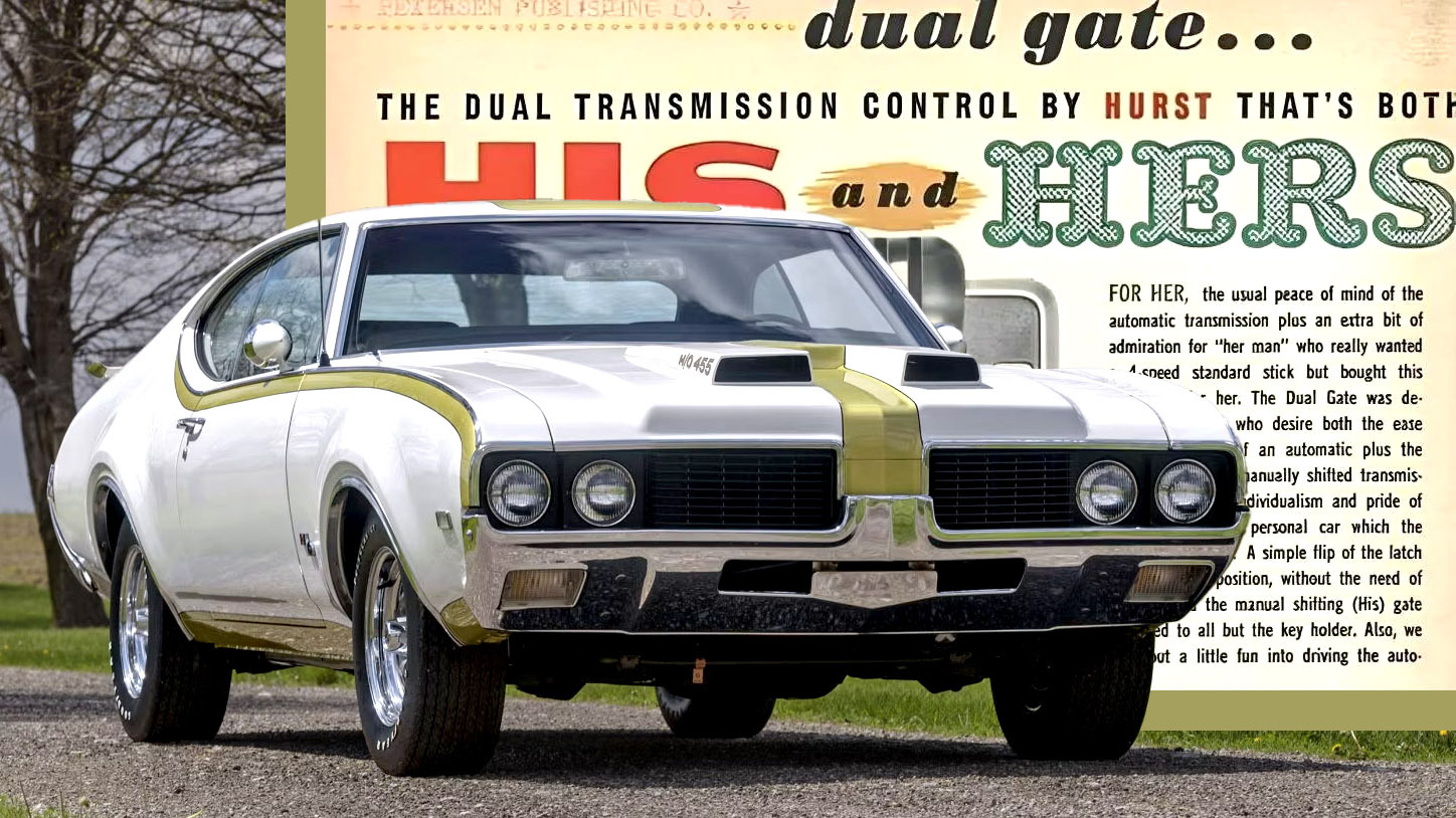 1969 年 Hurst/Olds 獨特「His and Hers」排檔桿，巧妙設計至今仍令人讚嘆
