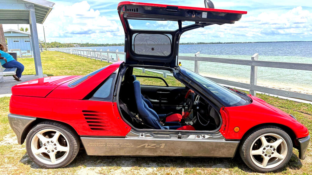  $24K For A 63-HP Mazda Kei Car Sounds Steep, Until You See The Gullwing Doors