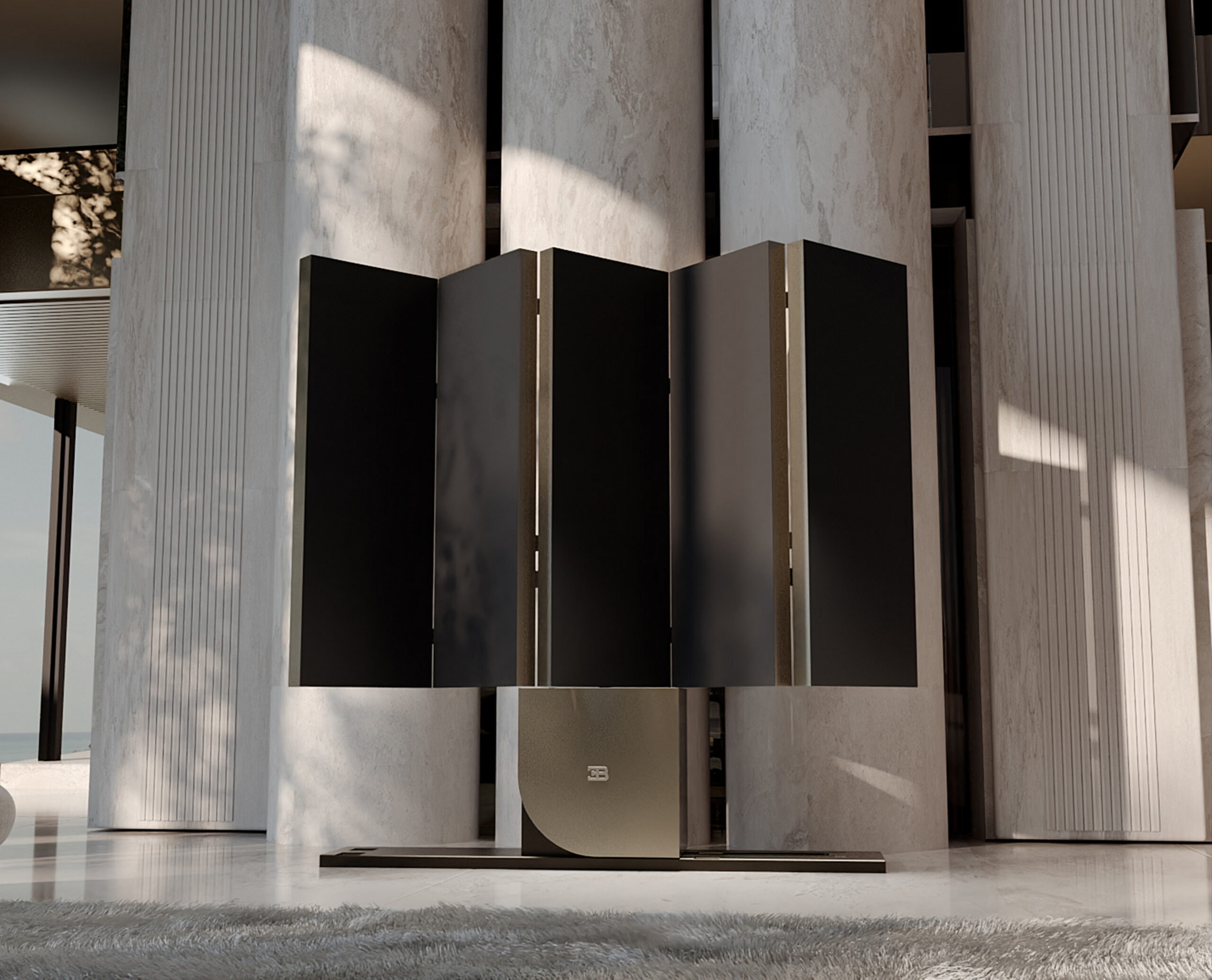 Bugatti’s 137-Inch TV Disappears Into A Sideboard In 45 Seconds