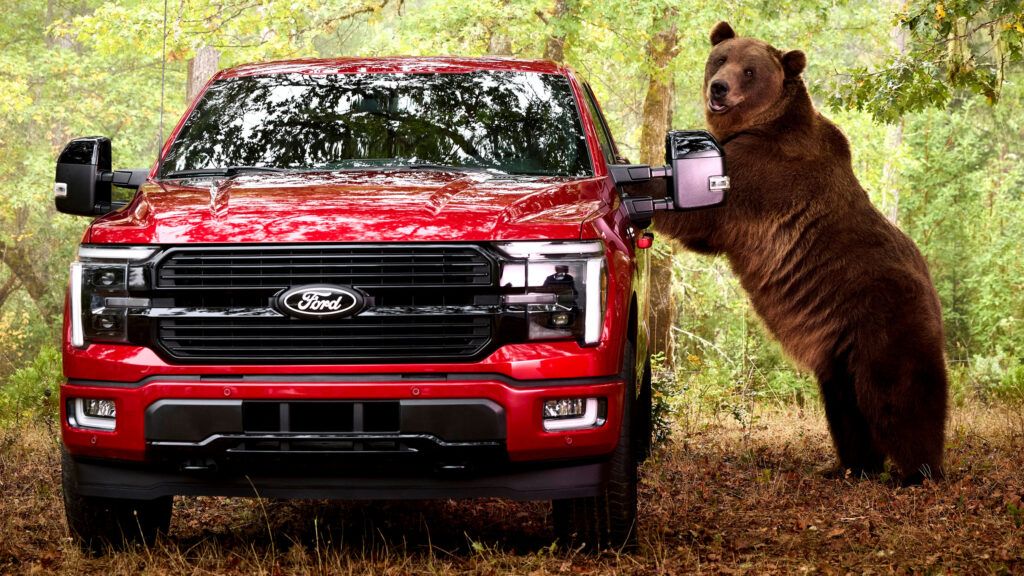  Ford Hired An 800-Pound Bear To Break Into Its New F-150