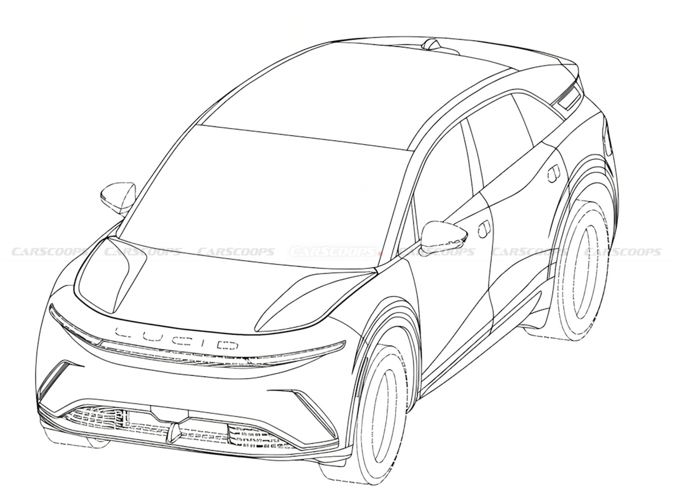 Lucid’s Sub-$50K Cosmos EV Revealed In Patent Drawings