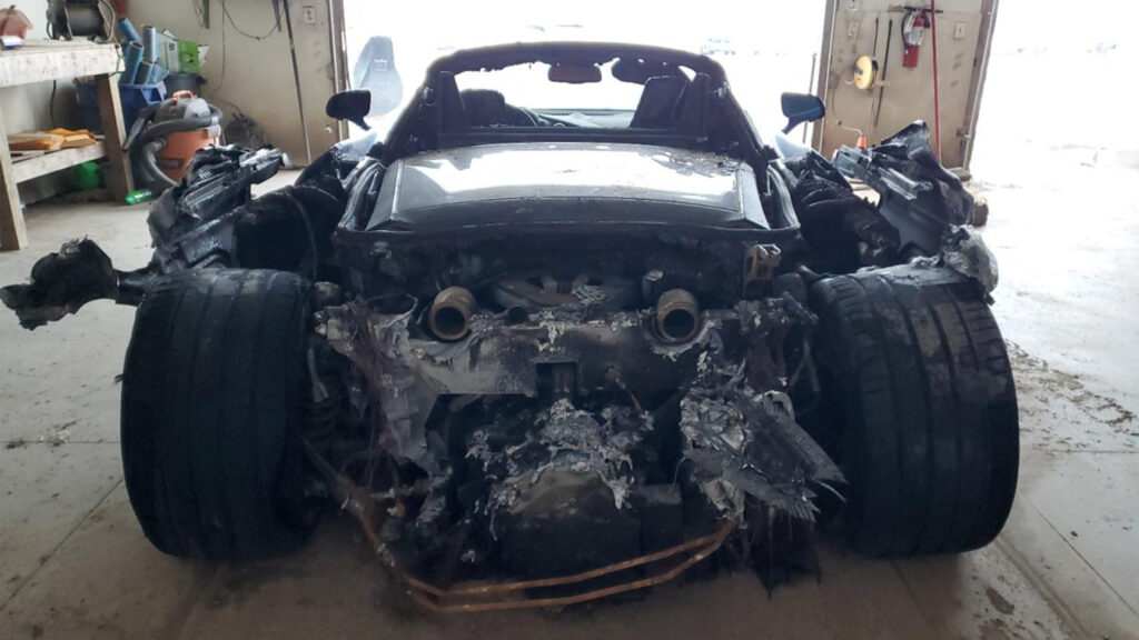 A 1-Of-765 McLaren Died In A Michigan Fire, And Bidders Smell A Deal