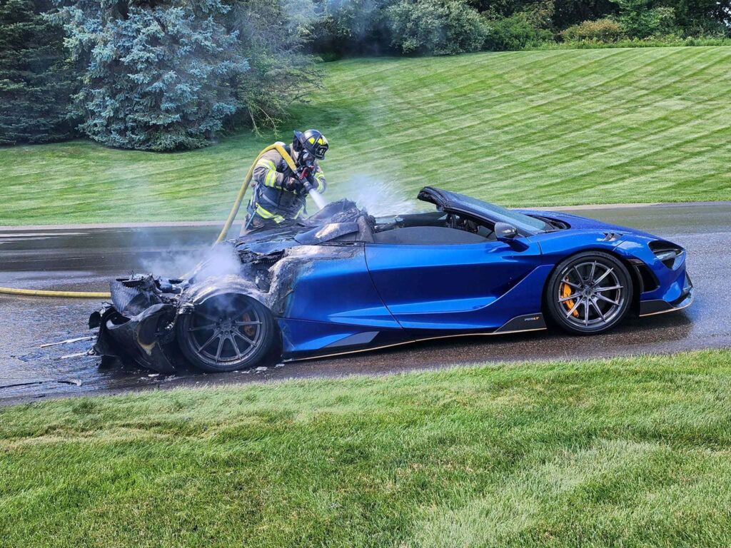  A 1-Of-765 McLaren Died In A Michigan Fire, And Bidders Smell A Deal