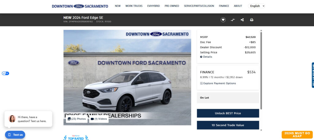  $12,000 Discounts Still Can&rsquo;t Move The Edge, Two Years After Ford Killed It