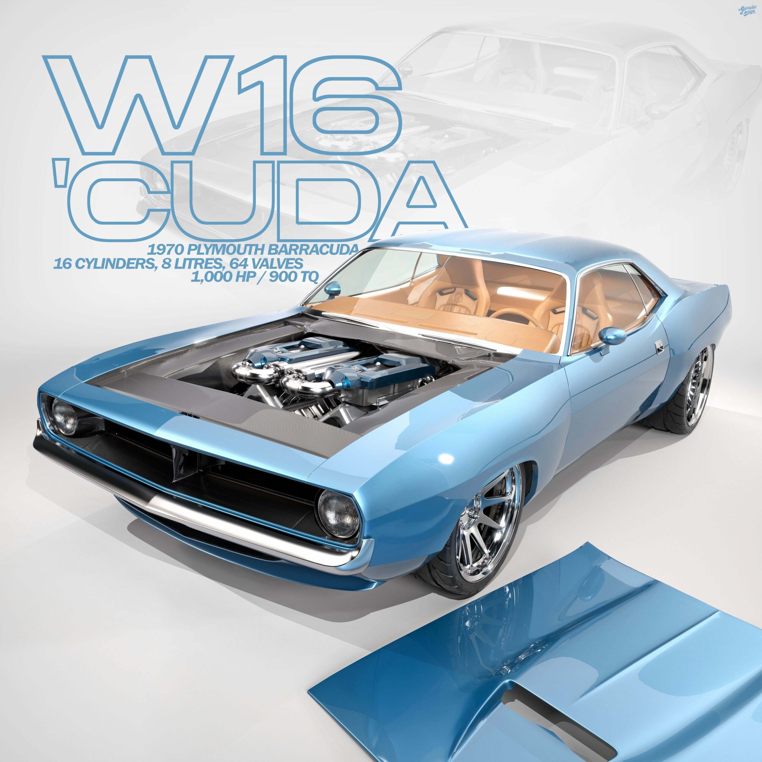 Plymouth Cuda Bugatti W16 - 1