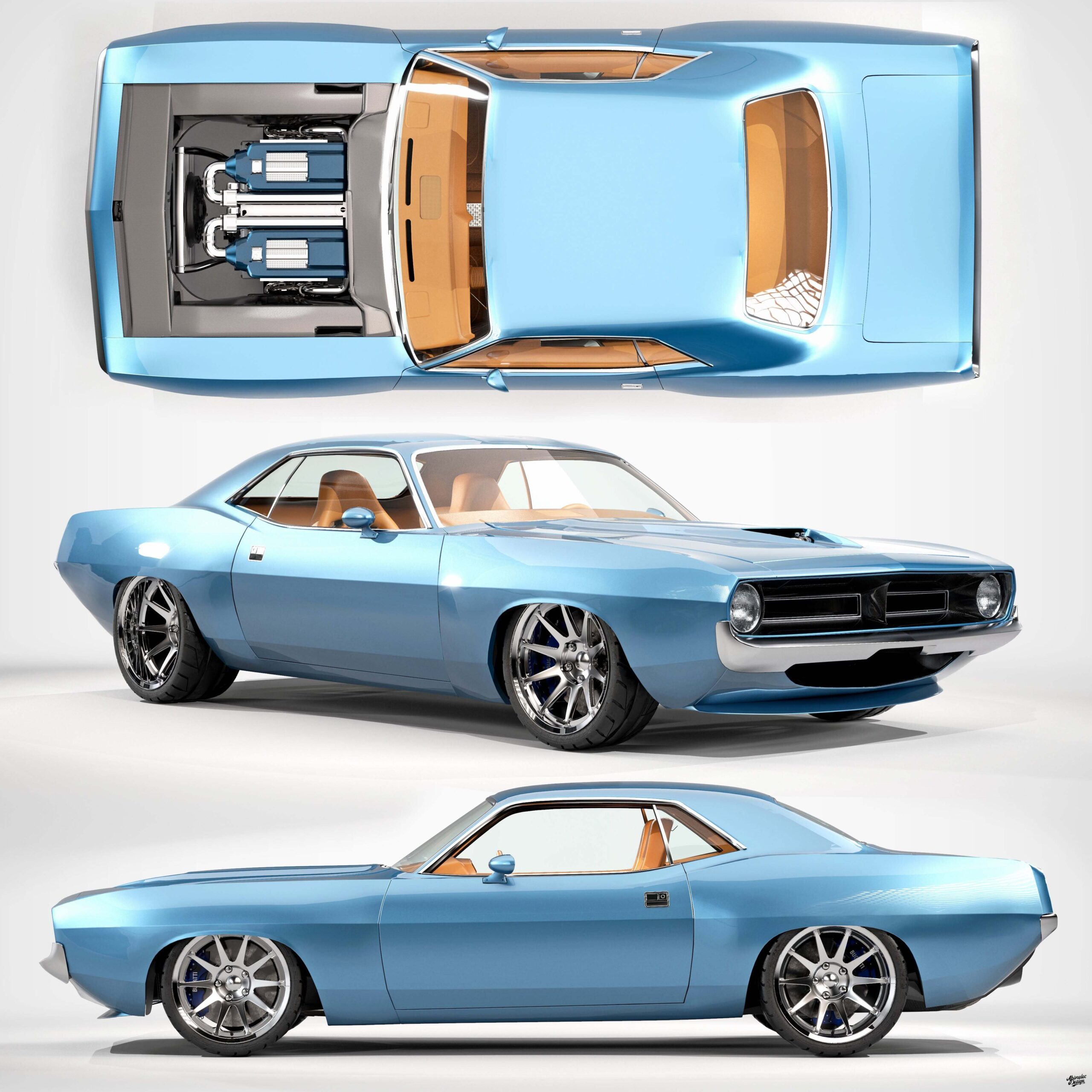 Plymouth Cuda Bugatti W16 - 7