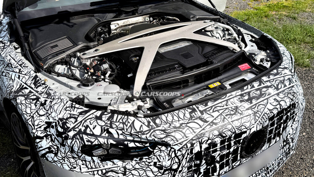  New Mercedes-AMG CLE 63 Reveals Its V8 Engine For The First Time