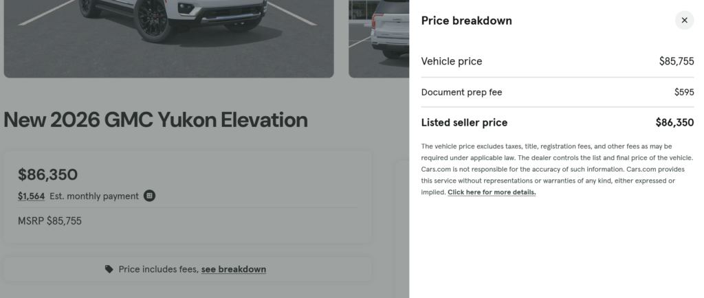  The FTC Warned 97 Dealers, Now Autotrader And Cars.com Are Changing Their Price Displays