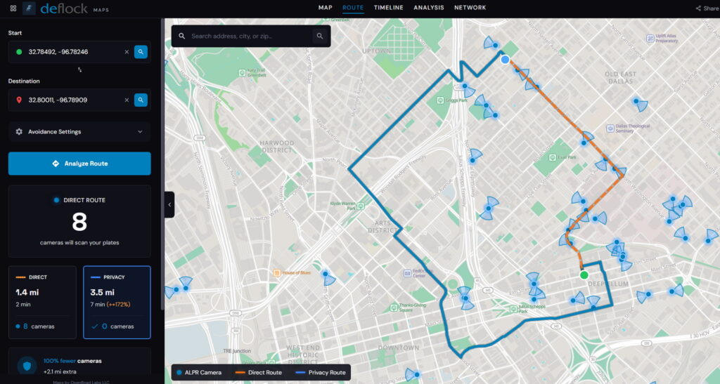 A Free Tool Maps The License Plate Readers On Your Route, Then Lets You Slide Right Past Them