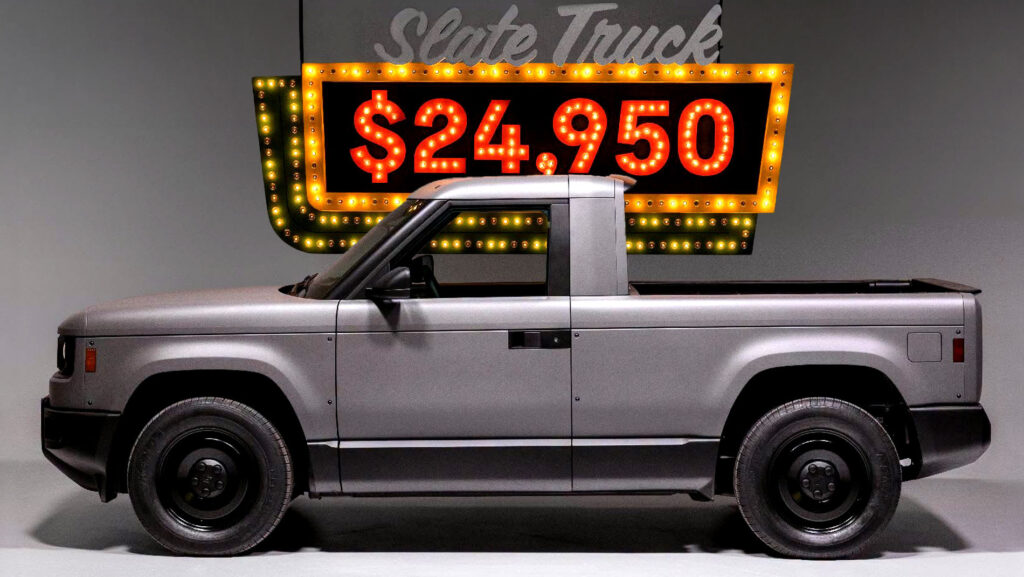Even The $31,950 Slate EV Skips Power Windows And A Key Fob