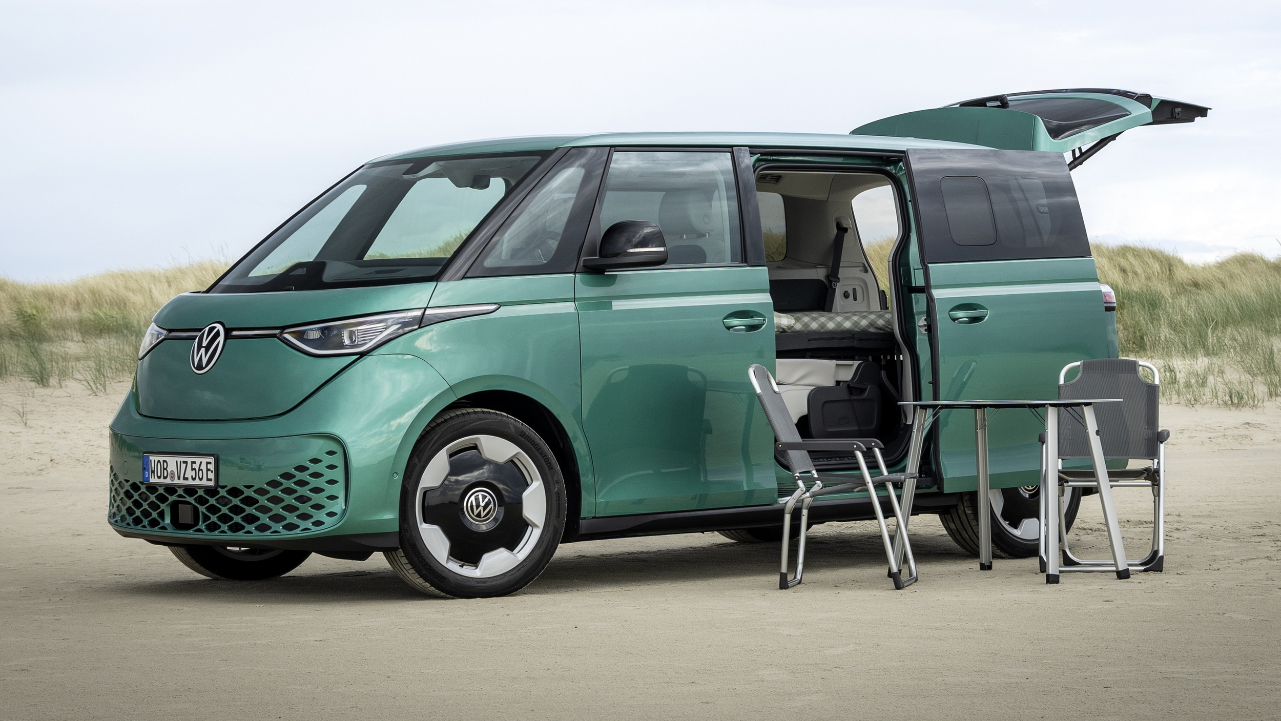 VW’s $3K ID.Buzz Camping Kit Adds A Bed And Runs The A/C For Two Full Days