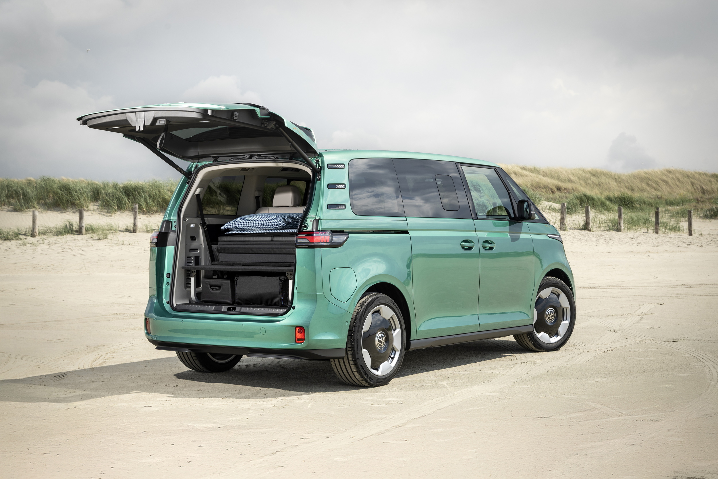 VW’s $3K ID.Buzz Camping Kit Adds A Bed And Runs The A/C For Two Full Days