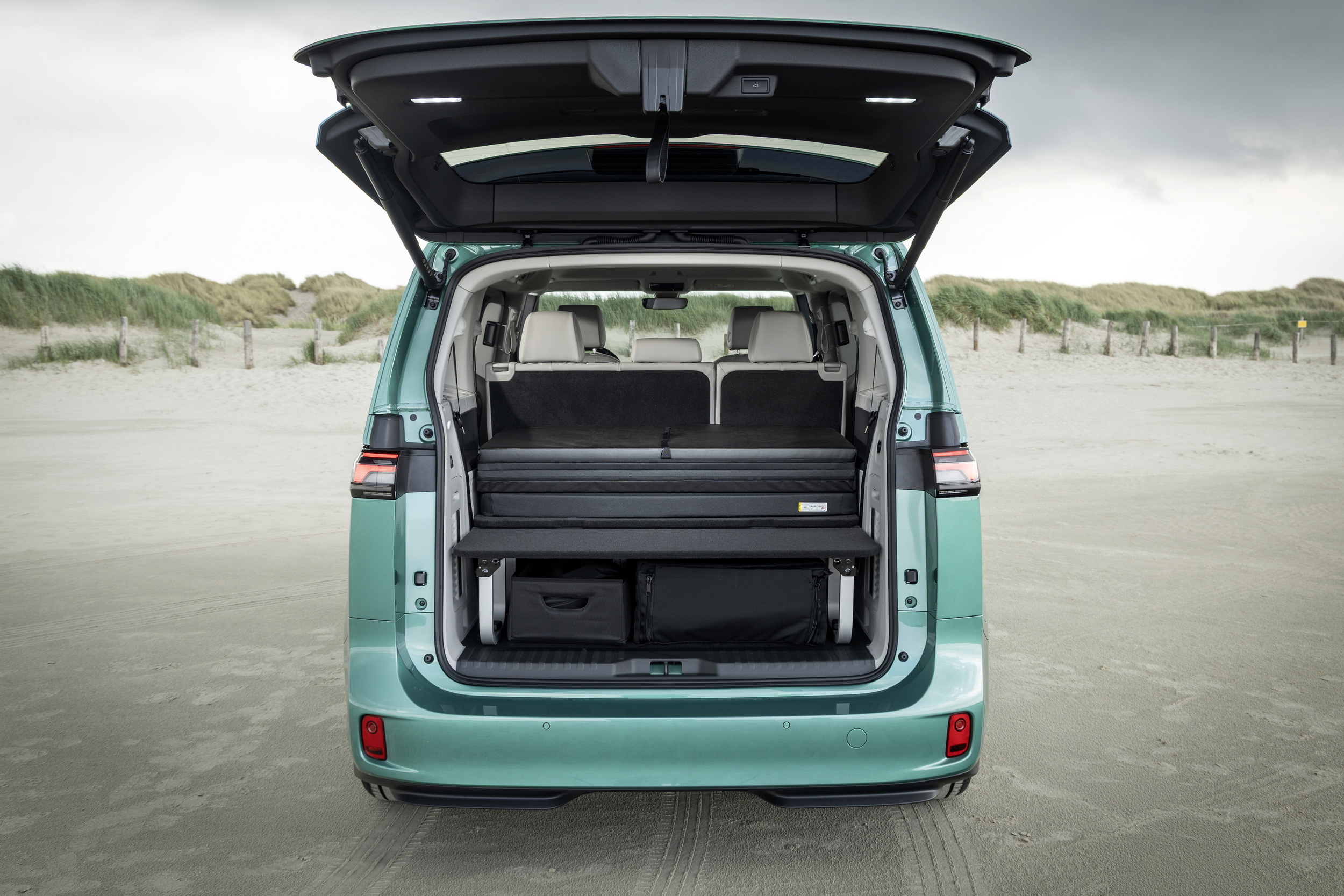 VW’s $3K ID.Buzz Camping Kit Adds A Bed And Runs The A/C For Two Full Days