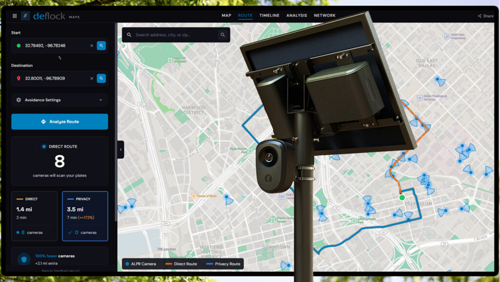 A Free Tool Maps The License Plate Readers On Your Route, Then Lets You Slide Right Past Them