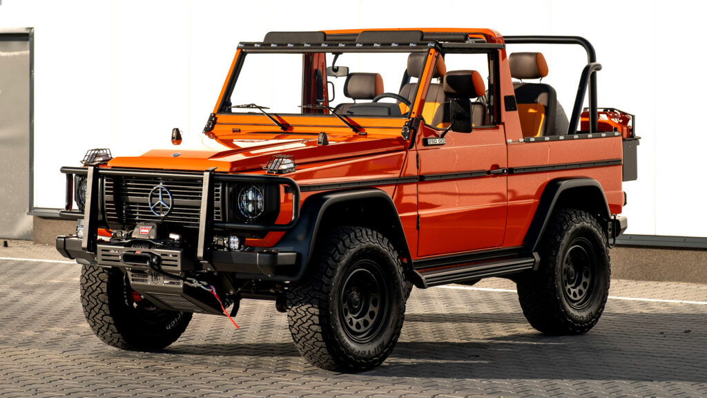  There’s Little “Period-Correct” About EMC’s Orange G-Wagen Restomod