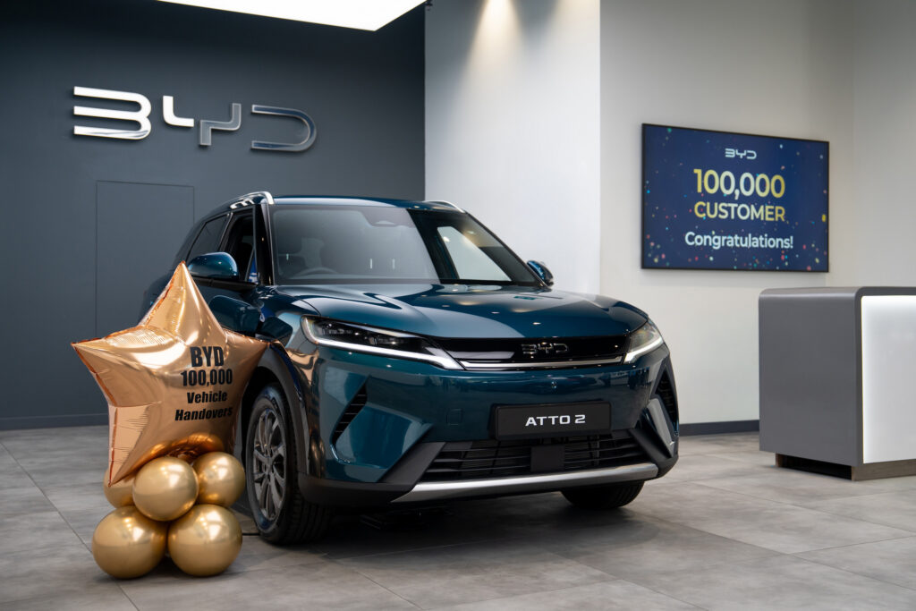  BYD Hit 100,000 UK Sales In Three Years, A Third Of Them In Six Months