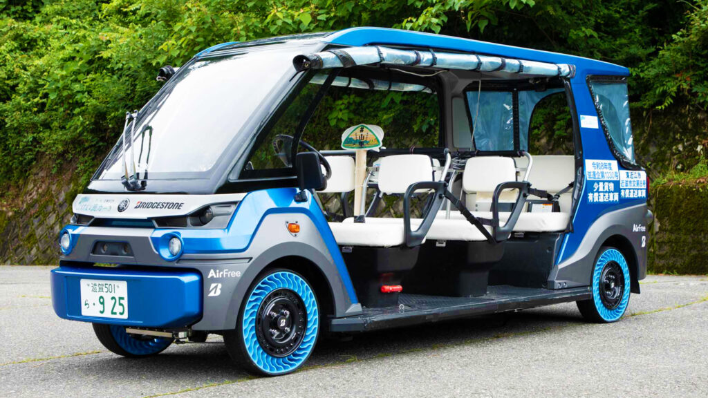  Bridgestone’s Airless Tires Finally Hit The Road, But They Top Out At 12 MPH