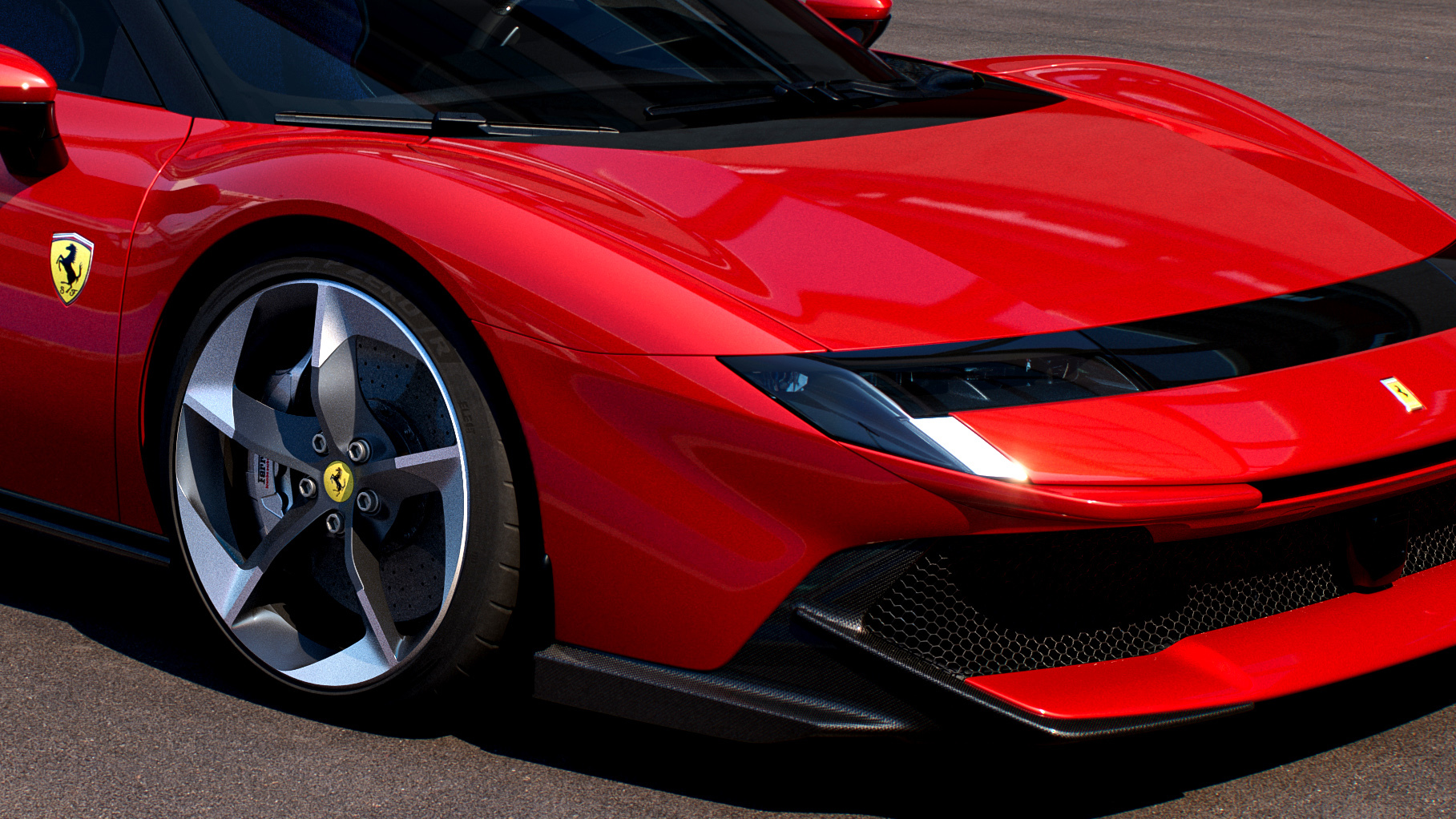 法拉利設計師曾想為 Testarossa 849 加入彈出式頭燈，但因法規未能實現