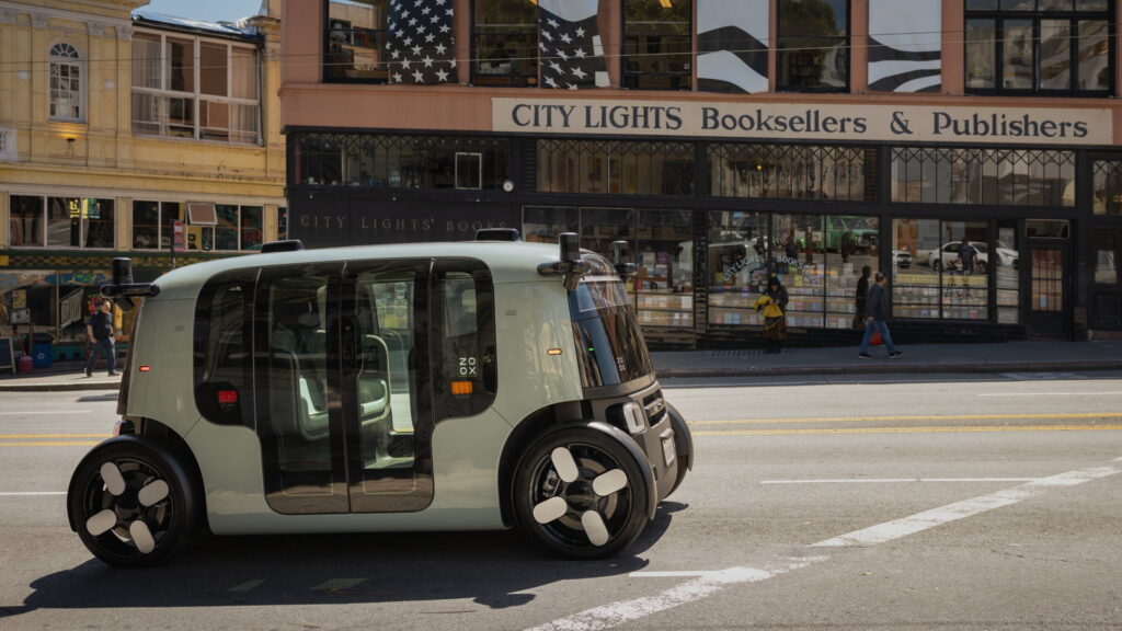  Firefighters Had To Cone Off The Fire After Amazon’s Robotaxi Drove Right In