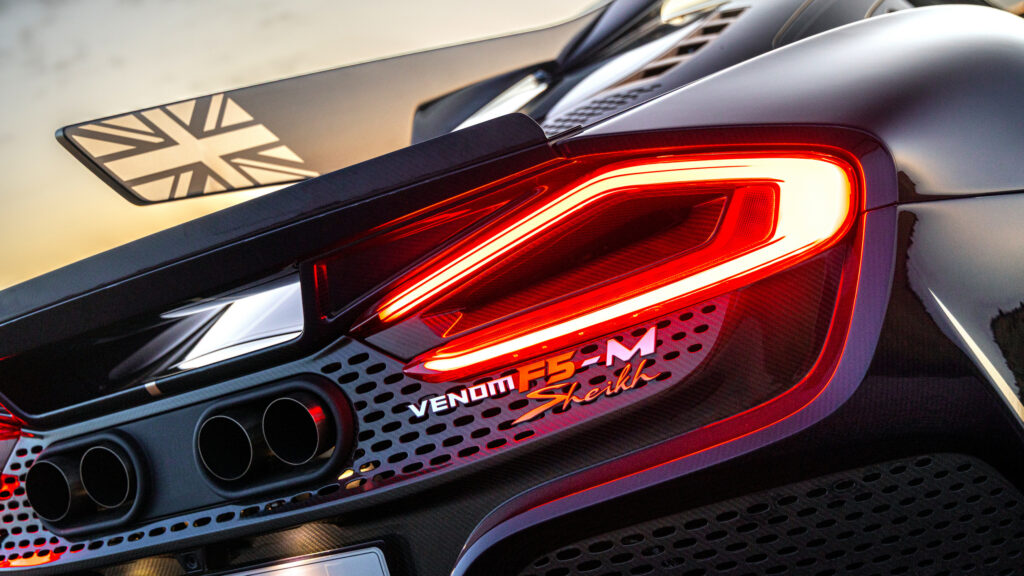  Hennessey’s First Venom F5-M Customer Put A Gold Badge Up Front And His Name On The Back
