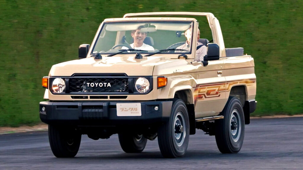  Toyota’s Shortest Land Cruiser Has A Windshield That Folds Flat For Throwing Lassos