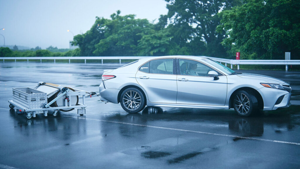  Toyota Developed A Giant Rolling Sponge To Speed Testing And Development