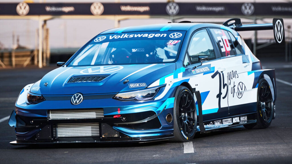  VW Built A 1,000-HP Golf With An Exhaust That Exits The Front Bumper