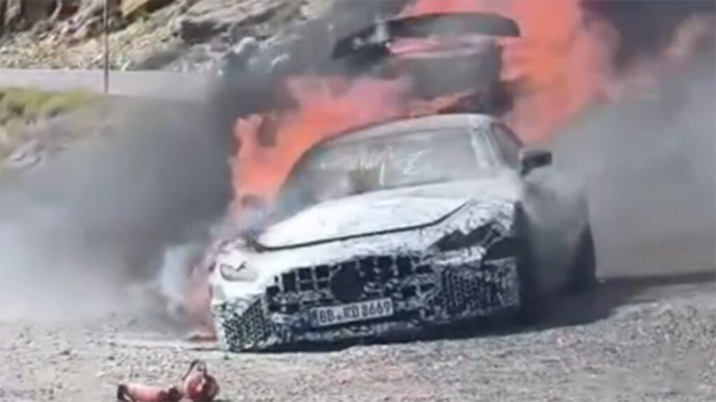  Mercedes Sent Its New AMG GT For Hot-Weather Testing And It Cooked Itself