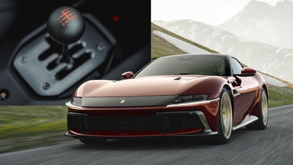  Ferrari 12Cilindri Manuale Revives The Gated Shifter With A High-Tech Twist