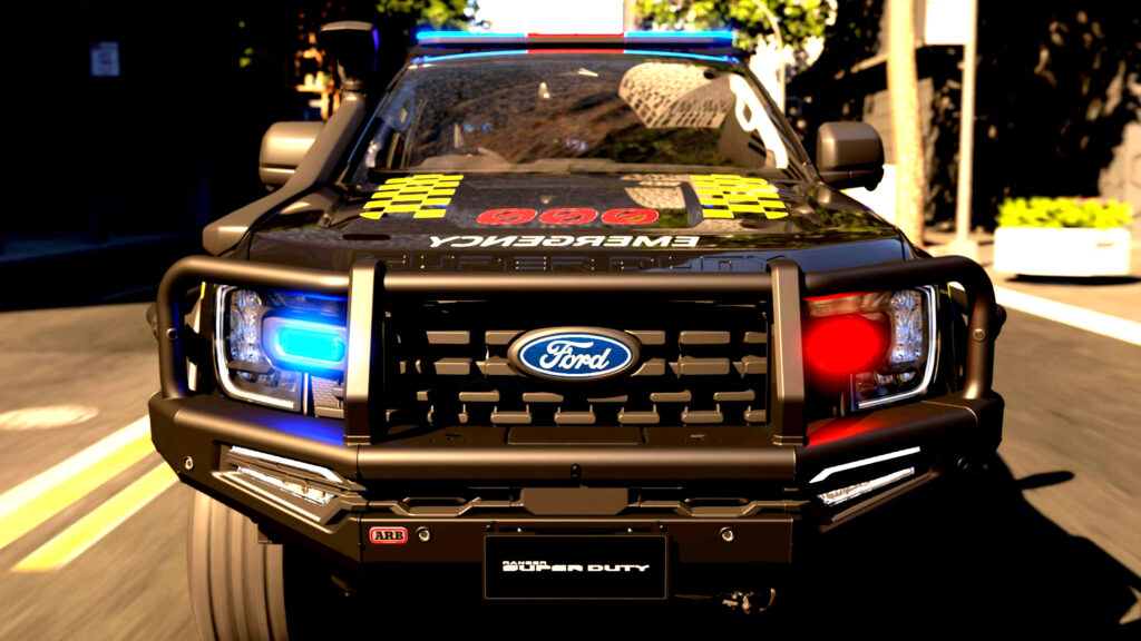  Ford Made A Fire-Fighting Ranger Super Duty That Runs Its Pumps On Sunshine