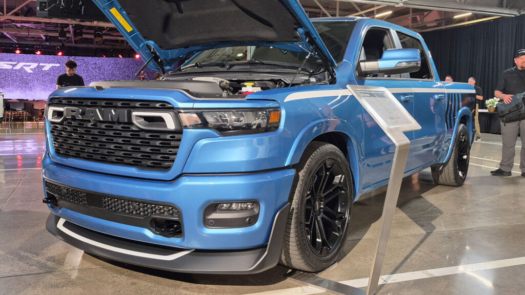 Ram And Fox Factory Show A Lowered Muscle Truck And A TRX Concept