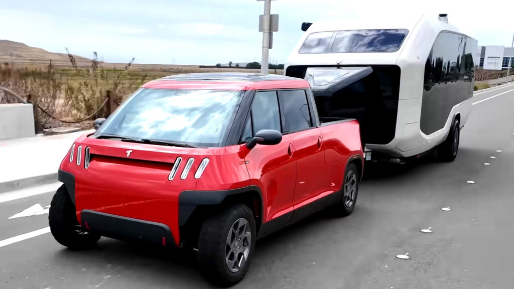  Tesla Co-Founder’s Mini EV Truck Out-Tows A Standard Cybertruck